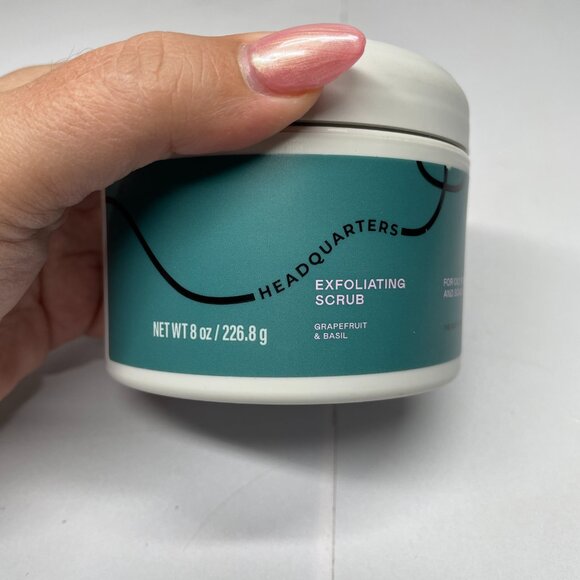 Headquarters Exfoliating Scrub Scalp Hair for Oily Scalp Grapefruit Basil 8oz - Picture 2 of 6